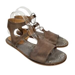 Lucky Brand Women's Feray Brown Leather Sandals Size 9